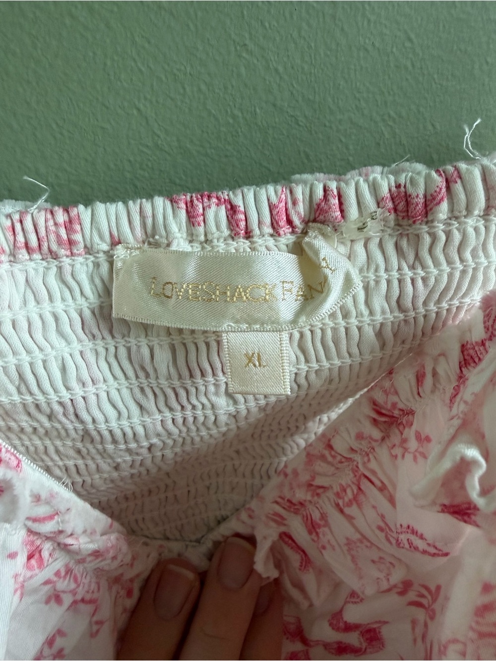 LoveShackFancy Pink Floral Tiered Maxi Skirt and Top - Picture 6 of 11
